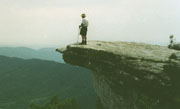 Dream standing on the tip of McAfee Knob